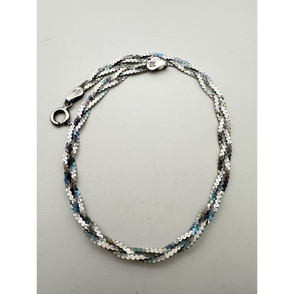 Milor 925 Italy sterling silver braided bracelet 8โ